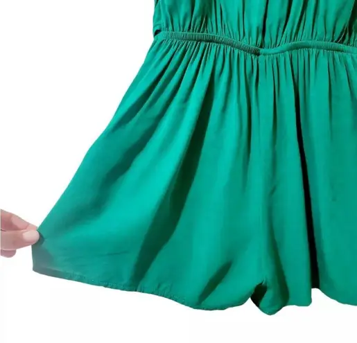 One Clothing Women's Green Cami Wrap Short Front Tie Shorts Romper Size S🔴 - Image 7