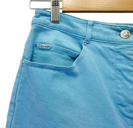 St. John Sport Vintage Y2K Robins Egg Blue High Rise Straight Leg Jeans Size 2