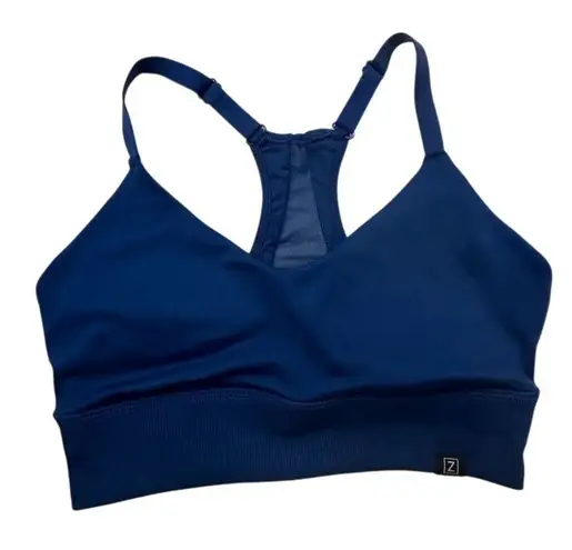 Zobha Women's High Support Sports Bra Blue Size M Adjustable Straps