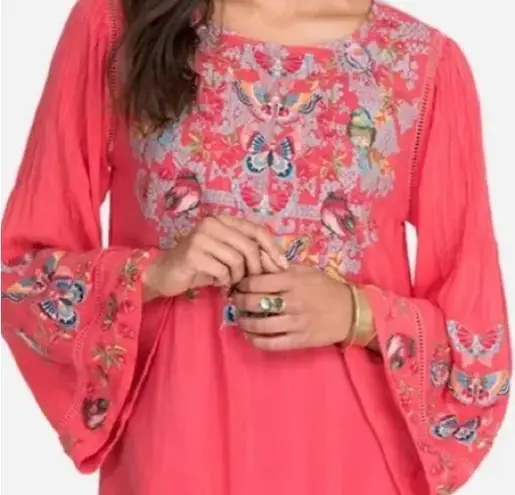 Johnny Was Farfalla extremely heavily embroidered blouse NWT RARE