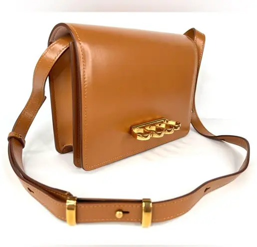 Alexander McQueen Four Ring Clutch Detachable Knuckle Ring Strap Shoulder Bag