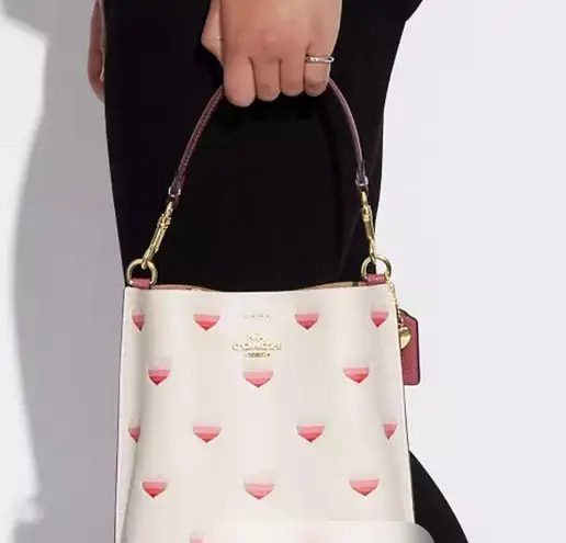 Coach  Mollie Bucket Bag 22 With Stripe Heart Print And Matching Wallet  - Image 10