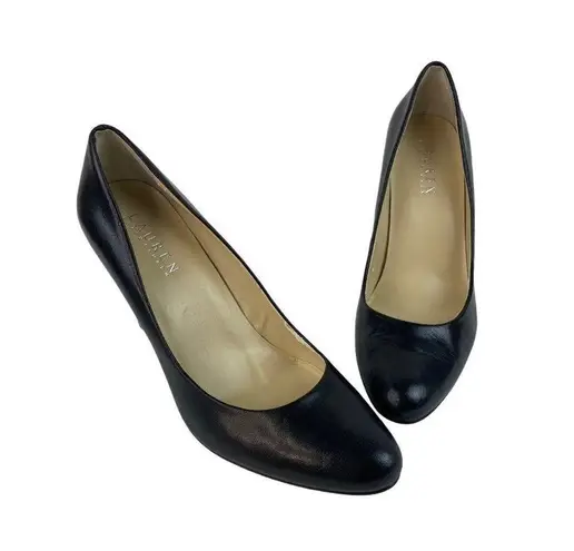 Ralph Lauren Classic Black Leather Pump Womens Size 8B Dress Business Heels