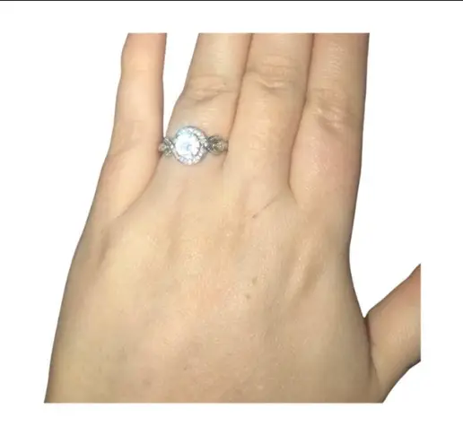 Fragrant Jewels Trust In Your Sparkle CZ Ring in Rhodium Size 9