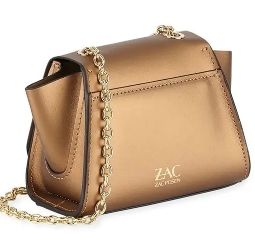 Zac Posen  NEW Eartha Mini Gold Leather Crossbody Bag