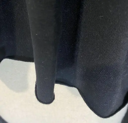 OTL Black Cropped Distressed Hoodie with Raw Hem Size L