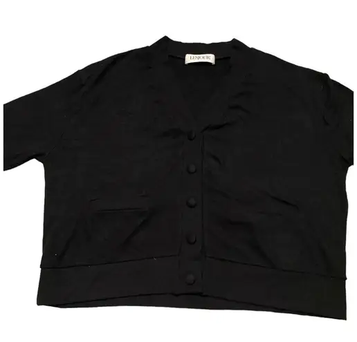 NWOT LESJOUR BLACK BUTTONED CARDIGAN BIZ