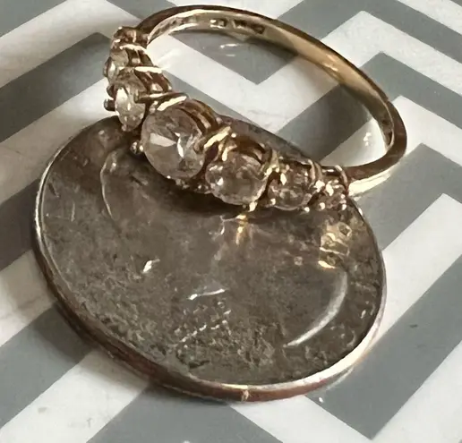 10K Yellow Gold CZ Ring