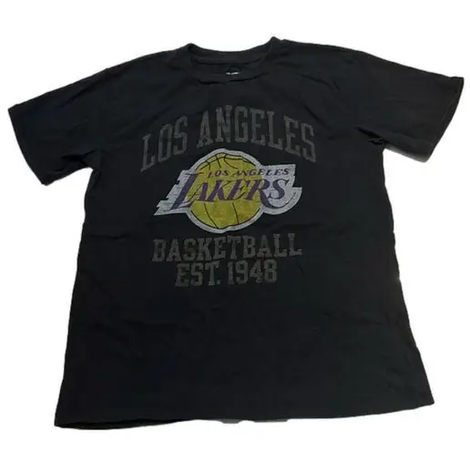 Nba Los Angeles Lakers Black  Basketball 1948 Short Sleeve Women Large