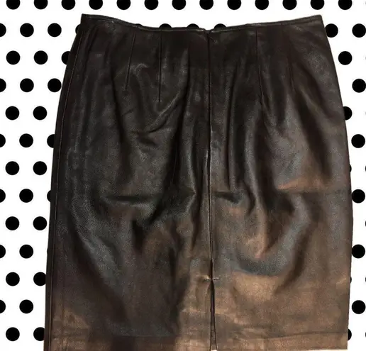 Apt. 9  black faux leather skirt Nwt