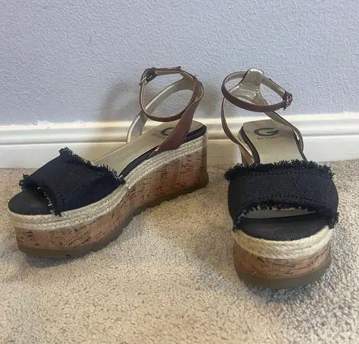 Guess Platform Denim Shoes