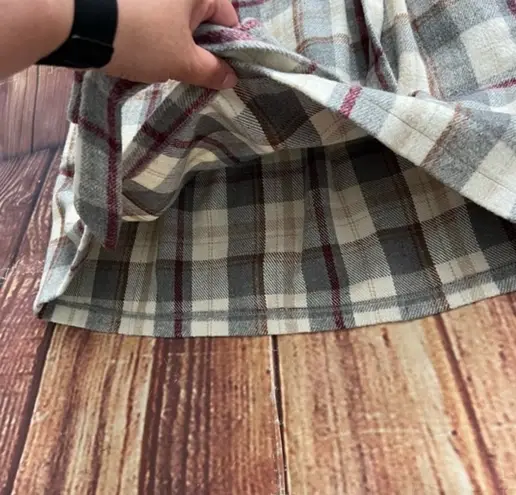 Have Women's Synthetic Wool Plaid Tartan Skirt Belted Size Medium