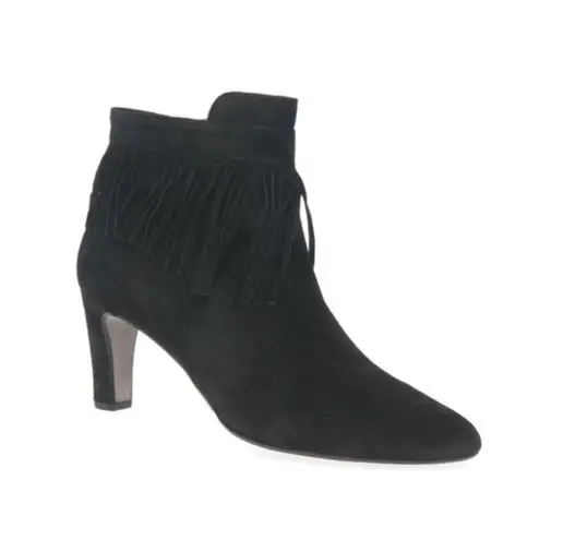 Gabor Ladies Modern Suede Ankle Boots in Black Size UK 5 / US 7