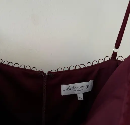 Katie May Yasmin Maroon Dress