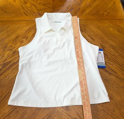 Tretorn ladies sleeveless polo with built-in bra nwt