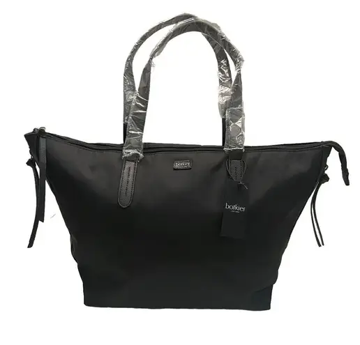 Botkier Tote Bag New York Bond Zipper Accents Organize Labtop Travel Work Black