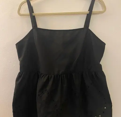 Primark Black Sleeveless Spaghetti Top Size 14 - Image 2
