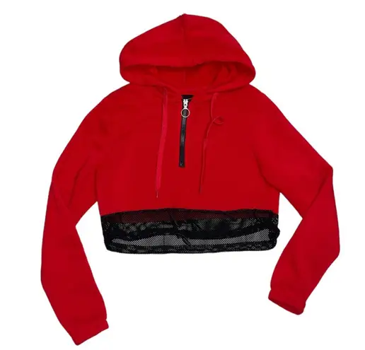 Red Athletic Cropped Sweater size Medium
