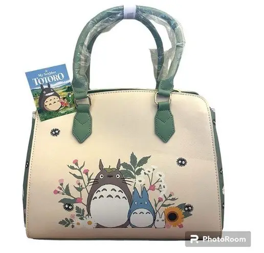 Her Universe Studio Ghibli My Neighbor Totoro Sage Green Floral Satchel Bag