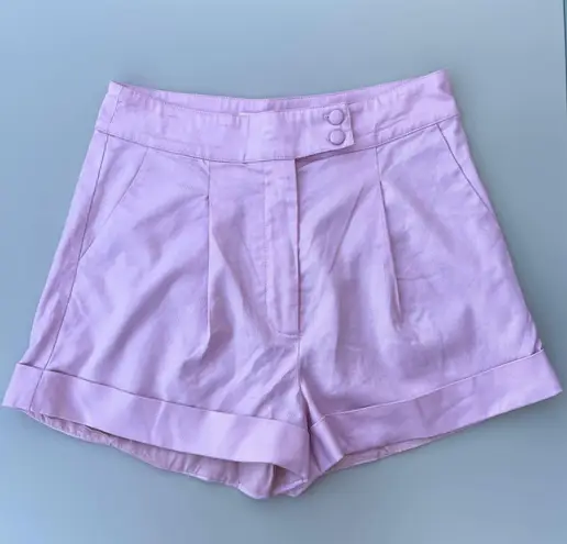 Camila Coelho Pedrina high rise shorts in pink lemonade size S small NWOT