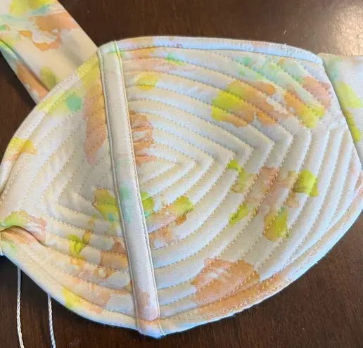 Gillia Swim Quilted Strapless Bikini Top XS