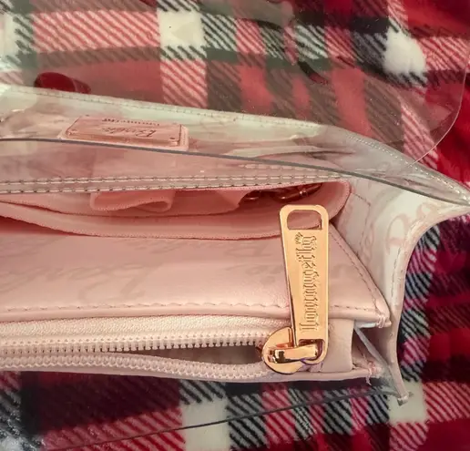 Lounge Fly Barbie Rose Gold Pouch and Clear Crossbody Bag