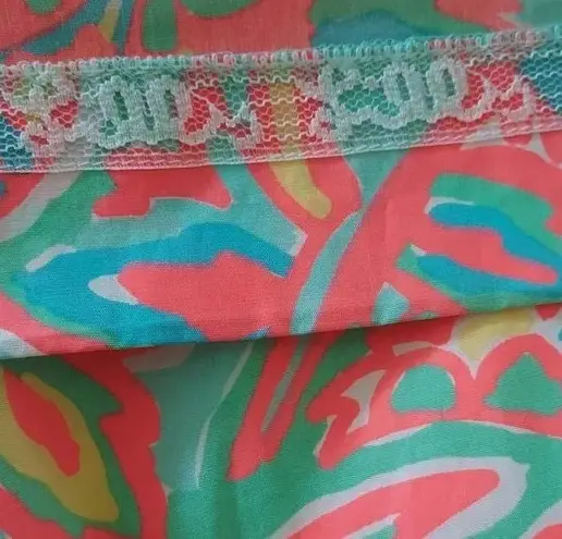 Lilly Pulitzer Dionne Make a Splash Sand Bar Blue One Shoulder Ruffle Dress Size XS