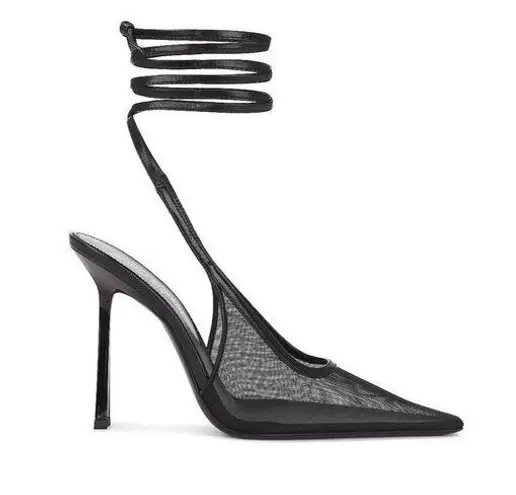 Saint Laurent  Oxalis Pumps in Noir Black 40 10 With Box Womens High Heels