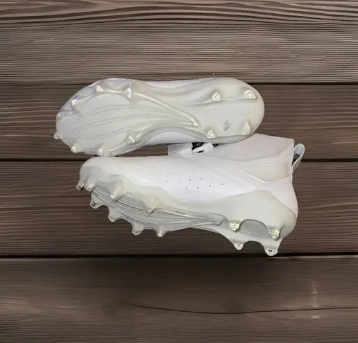 Adidas  Men's Size 10 Adizero Chaos Football Cleats White Silver - Image 4