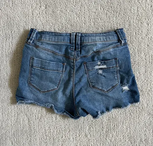 Black Daisy Jean Shorts