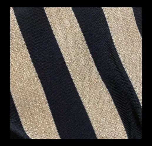 Bongo  Gold metallic Stripe Bikini Swimsuit Bottom - new - Size Medium.