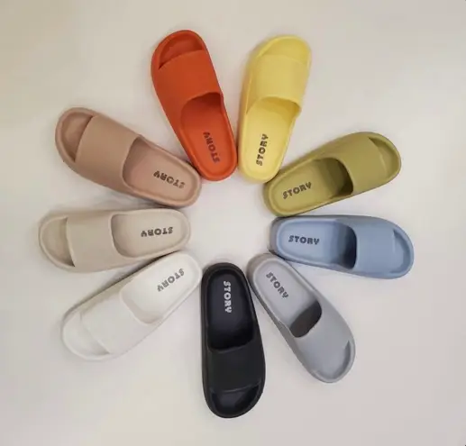Story Taupe Cloud Insole Cushion Slip On Slide