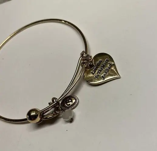 Set of 2 Bella Women’s Metal charm Bangle Bracelets