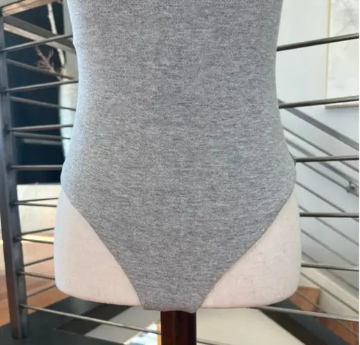 Naked Wardrobe The NW Tank Bodysuit in Heather Grey