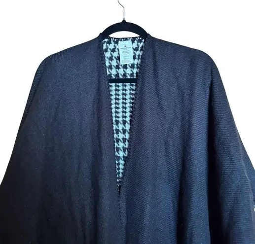 Woolrich Poncho Womens One Size Multicolor Boho Reversible Open Sweater Topper - Image 2