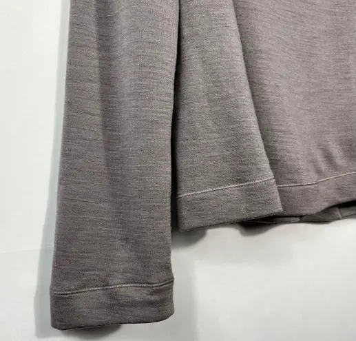 Lululemon Principal Dancer Lunar Rock Gray Mock Funnel Neck Long Sleeve Top 2