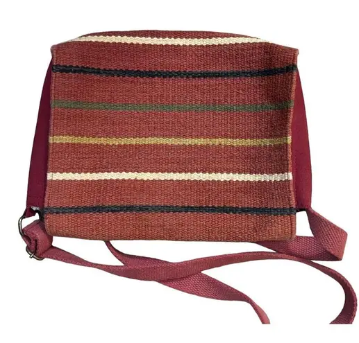 Crosstree Lane Crossbody Messenger Purse Adjustable Strap Aztec Serape Boho Brown