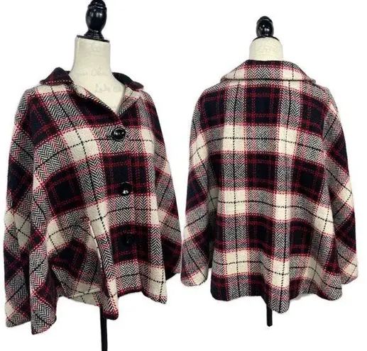 Preston & York Vintage Plaid Cape