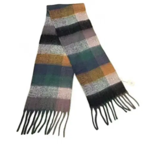 Fashion Apparel Oversized Soft Fuzzy Fringe Scarf Lodge