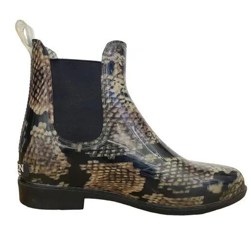 Ralph Lauren Lauren  Tally Bo Rai Snakeskin Rubber Booties