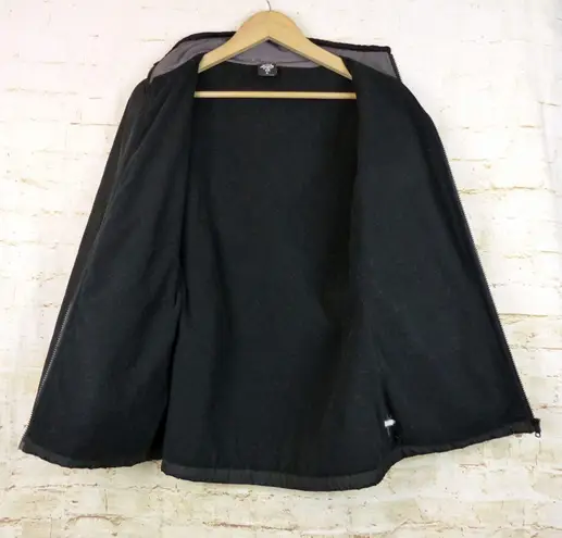 prAna Jacket Womens S Black Full Zip Fleece Line Lightweight Coat Gorpcore FLAW