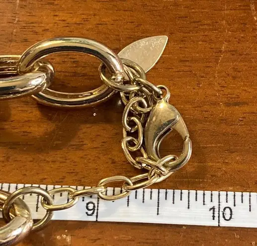 Coldwater Creek 0112 Gold & Pave Crystal Chain Link Necklace, Bracelet, Earrings