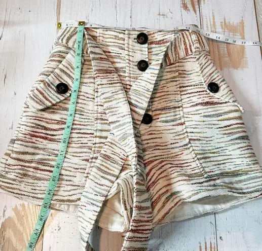 Sézane Sezane Kenan Jacquard Multi Color Belted Short Size US 2