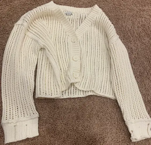 American Eagle Outfitters White Cardigan