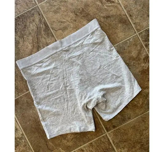 SKIMS Boyfriend Boxer Light Heather Grey Size Medium