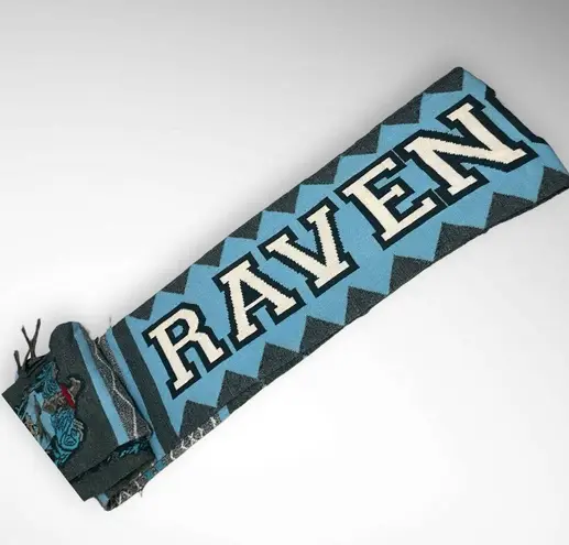 Harry Potter Ravenclaw Winter Jacquard Scarf With Fringe | EUC