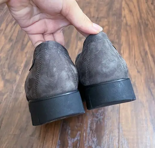 Mephisto • Loriane Bucksoft Loafer grey slip on suede leather nubuck comfort Size 9.5