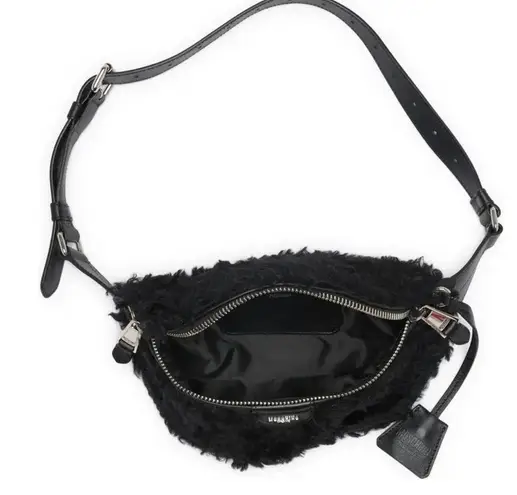 Moschino Authentic Fur/Leather zip belt bag