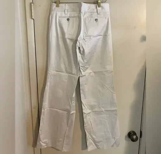 Entertainer Beige Striped Pants Bell Bottom Flares Dress Slacks Casual