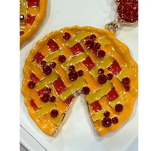 NIB Disney x Baublebar Cherry Pie Earrings Mickey Mouse Hidden Gems 2024 Fall Silver